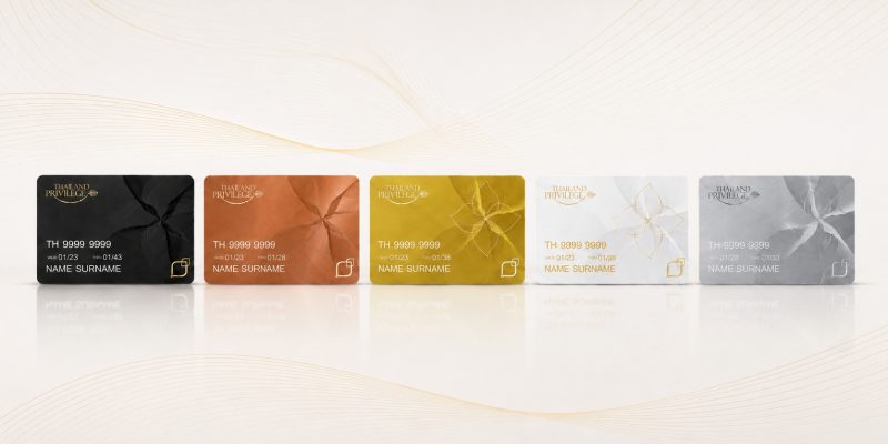 Thailand Privilege Bronze, Gold, Platinum, Diamond and Reserve membership cards for 2026
